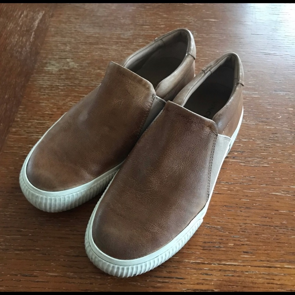 Vince Brown leather slip one size 6.5